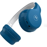 Motorola Lifestyle Motorola Sound Moto JR300 - Bluetooth Kinderkopfhorer - mit Lautstärkebegrenzung und Audio-Splitter - Blau/Grau