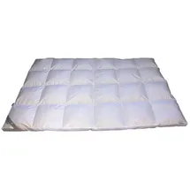 Betten Hofmann Premium 8cm Hochsteg Winter Daunenbett Bettdecke 4x6 Außensteg 135x200 cm - Weiß