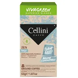 Cellini Vivagreen Zen Kaffeekapseln Arabicabohnen mild 10 Portionen