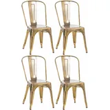 CLP 4er Set Stühle Benedikt gold