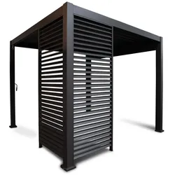 Best Louvre Terrassenüberdachungen Wände breite 300cm - Anthrazit