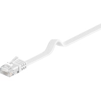 goobay CAT 5e Flach-Patchkabel, U/UTP, weiß