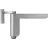 ABUS 2603 Mini-Türschließer Silber