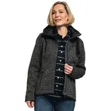 Schöffel Damen Aurora Fleece Hoodie Jacke (Größe 5XL, schwarz)