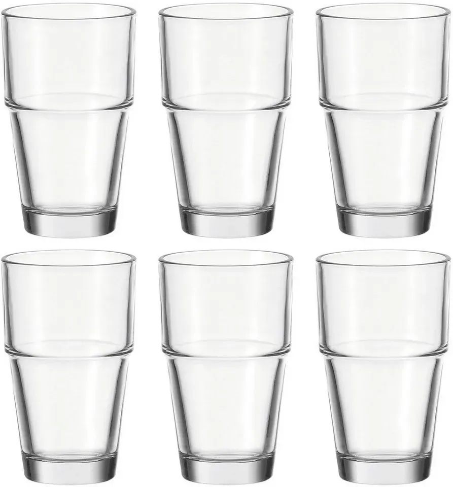 Preisvergleich Produktbild LEONARDO Gläser-Set Solo, Glas, 370 ml, 6-teilig weiß