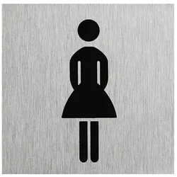 ProPlus SF_972096 Aluminium Türschild "Bild Frau" 60x60mm Tür Schild