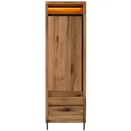 MASSIVMOEBEL24.DE Wild-/Zerreiche Garderobenschrank 62x67x195 beige