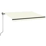 vidaXL LED Gelenkarmmarkise 350 x 250 cm cremeweiß 3069082