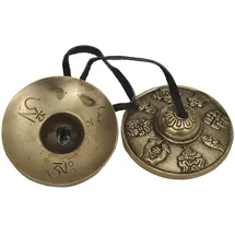 Dharma Store - Tibetische Tingsha Becken Glocke (klein) Om Mani Padme Hum