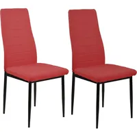 Hti-Living HTI-Living, Esszimmerstuhl 2er Set Memphis Rot