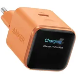Anker Nano USB-C Schnellladegerät 45W mit Display Orange