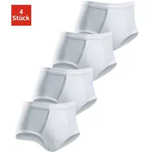 CLIPPER Slip 4 Stk., schlichtes Basic für jeden Tag aus Doppelripp, Gr. 4 - 4 Stk., weiß, , 215222-4 4 Stk.