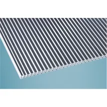 Scobalit Doppelstegplatten 16 mm Klar Anthrazit – Gestreift Polycarbonat