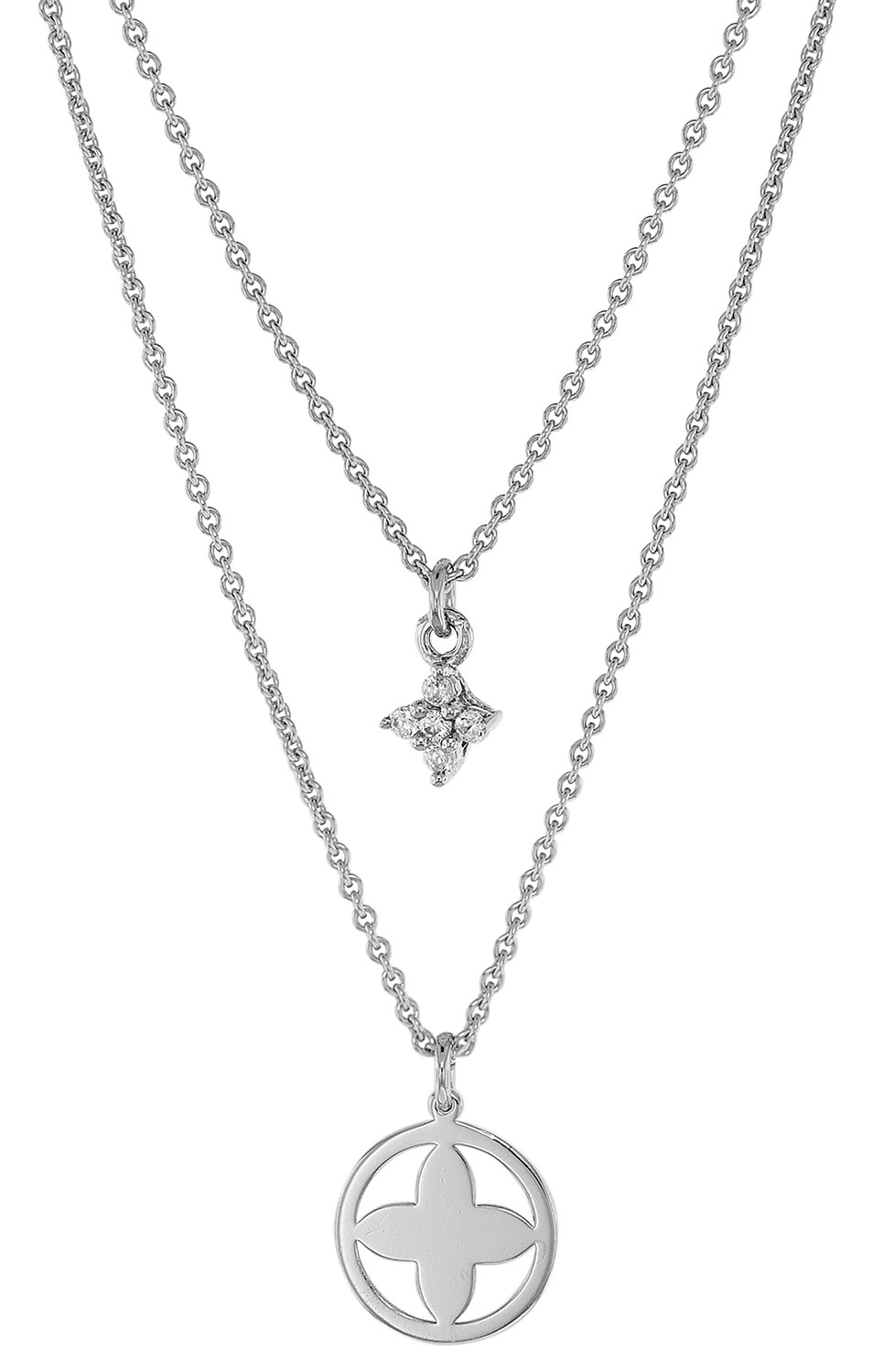 trendor 75066 Kette für Damen 925 Sterlingsilber Zweireihig