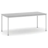 Esstisch BASIC, 180x80 cm, graues Metallgestell, grau