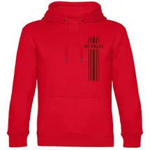 multifanshop Hoodie Streifen Rot S