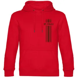 multifanshop Hoodie Streifen Rot S
