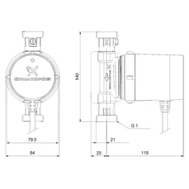 Grundfos Zirkulationspumpe Comfort 15-14 BX PM 230 V