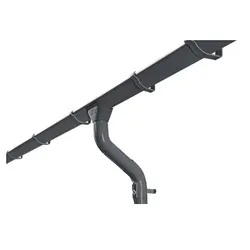 Skan Holz Metall Regenrinnen für Flachdach-Carports-648 cm-anthrazit