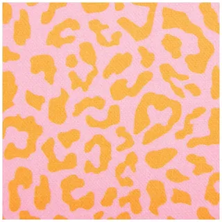 SCHÖNER LEBEN. Stoff Baumwollstoff Halbpanama Leo Pink Orange Meterware 1,40m Breite, allergikergeeignet lila|orange
