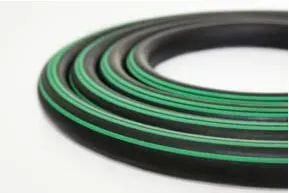 Semperit Supreme Vielzweckpremiumschlauch Supreme, 13x4,0mm schwarz 3 grüne Streifen 20bar, 50m