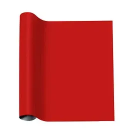 plottiX PremiumFlock Aufbügelfolie rot Flock-Folie 32,0 x 50,0 cm, 1 Rolle