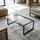 Tulup Tischplatte Transparent, Glas, Quadratisch, 120x0.4x60 cm Esszimmer, Tische, Esstische, Tischsysteme, Tischplatte