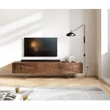 DeLife Wyatt TV-Lowboard 175 cm 1 Klappe Akazie Braun