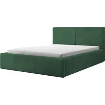Selsey Doppelbett Farese - Bett mit Polsterrahmen, Cordbezug 160 cm, dunkelgrün - dunkelgrün