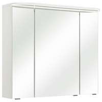 Pelipal Spiegelschrank Balto, Weiß, Metall, 6 Fächer, 85.2x72.3x17 cm,
