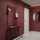 Vladon Garderobenpaneel Vladon 120 x 28 x 2 cm Bordeaux Hochglanz