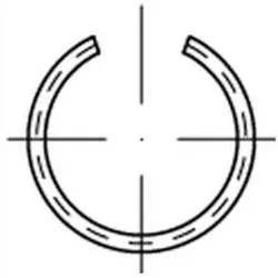 DIN 9926 Sprengring Federstahl-Draht 12
