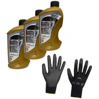 ILODA Schutzhandschuhe + 3x 1Liter MPM 5W-30 Premium Synthetic C3 DPF Motoröl, Motorenöl Spezifikationen ACEA C3, API CF/SN