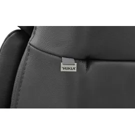 Hukla Relaxsessel Pascal Leder 77 x 115 x 90 cm Schwarz elektrisch, drehbar