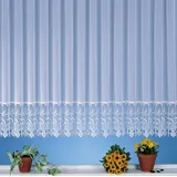 heimtexland Typ516 Kräuselband 145 x 145 cm Transparent/Weiß 1 St