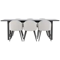 VCM ebuy24 Essgruppe Essgruppe Oslo schwarz (MDF)