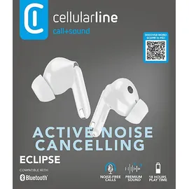 Cellular Line Eclipse, In-ear Kopfhörer Bluetooth Weiß