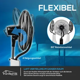Tronitechnik Standventilator 75 cm Türkis
