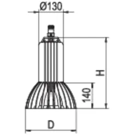 Ridi Ridi-Leuchten LED-Hallenstrahler RLS1-NDWS840-SMT800