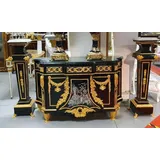 Casa Padrino Barock Kommode Schwarz / Gold