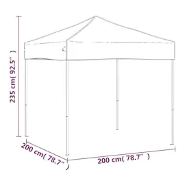 vidaXL Faltpavillon 2 x 2 m Blau