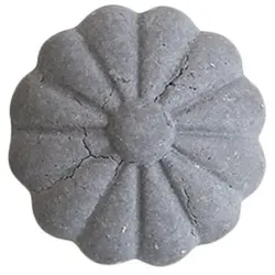 Chic Antique Griff Blume, D3 cm, grau