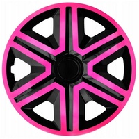 NRM Radkappen Action Doublecolor, 16 in Zoll, (4-St) 16" Radkappen Komplettset Radzierblenden 4 Stück rosa
