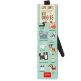 Legami Lesezeichen mit Gummizug 4,7 x 17,5 cm Thema Dogs 2 St.