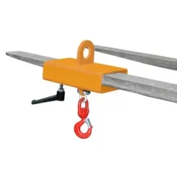 Lasthaken-Aufsatz für 1 Gabelzinken, Tragl. 1, 0t, RAL2000