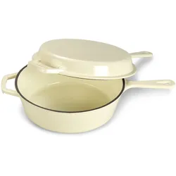 Topf & Pfanne aus Gusseisen, creme, 26.5 x 42