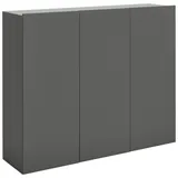 Hom ́in Hängeschuhschrank 120 x 100 x 34 cm anthrazit matt / anthrazit