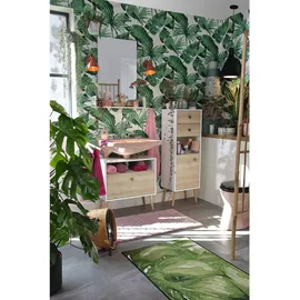 TOM TAILOR Garden Palm«, rechteckig, Flachgewebe, In- und Outdoor geeignet, Wohnzimmer, grün ¦ Synthetische Fasern ¦ Maße (cm): B: 70 H: 0,5