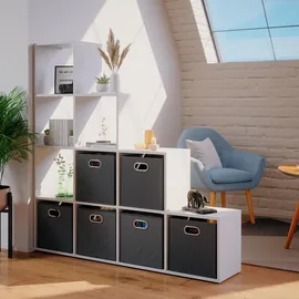 Vicco Treppenregal Raumteiler 142,5 x 29 x 140 cm Weiß