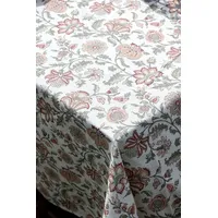 Chic Antique Tischdecke Aix mit Blumendruck, L240/B140 cm creme
